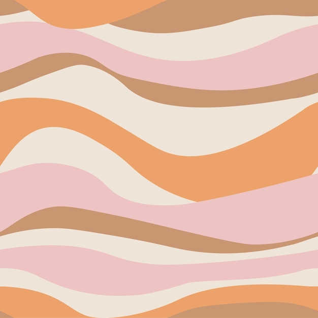 Vector wavy abstract seamless pattern