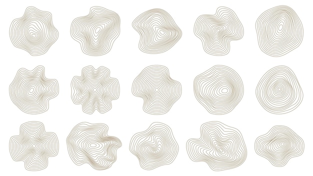 Wavy abstract shapes imitating movement of waves music vibration
