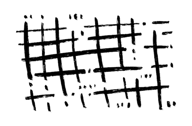 Вектор Волнистые и вихревые штрихи векторного узора черная краска свободной рукой абстрактный фон чернил