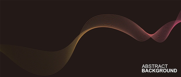 wavy background banner modern design