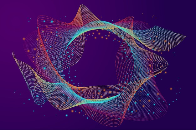 Vector wavy background concept