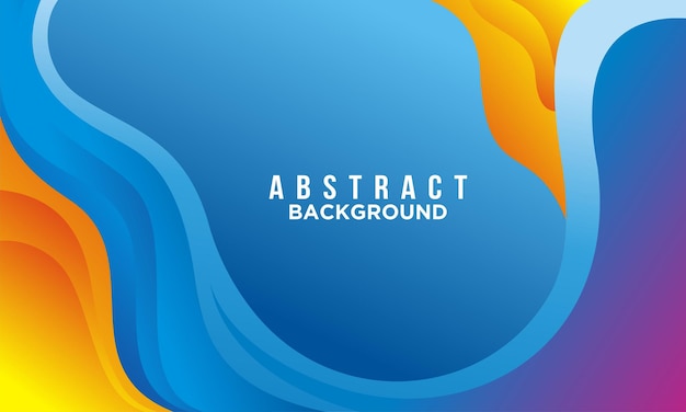 Vector wavy background design with gradient color