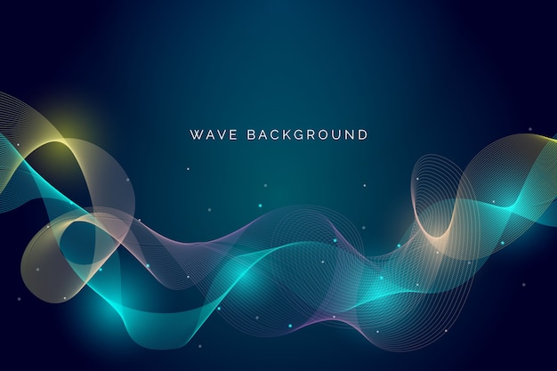 Wavy background theme