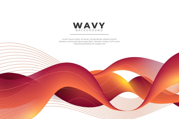 Vector wavy background