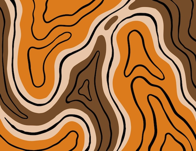 Vector wavy colored background