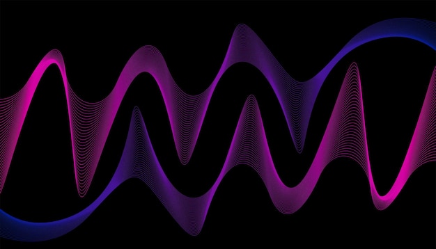 Wavy colorful backgground