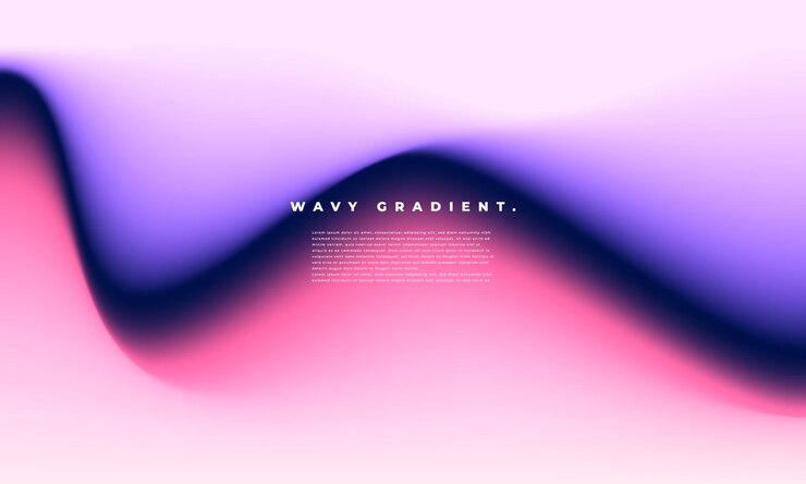 Vector wavy colorful gradient mesh background template copy space for poster banner or presentation