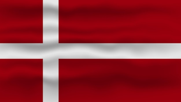 wavy danish flag template for your design vector illustration eps 10