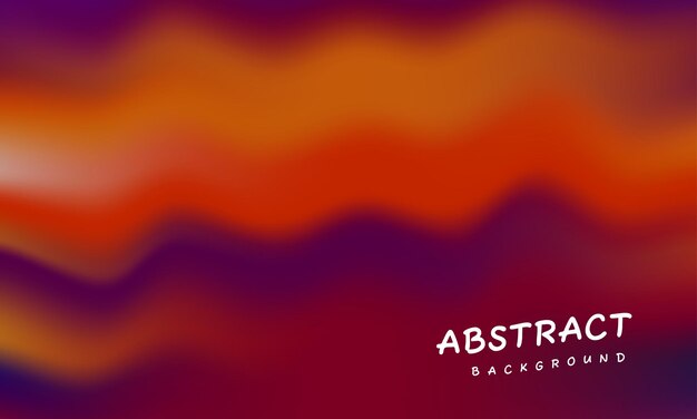 Vector wavy dark orange sky gradient abstract background