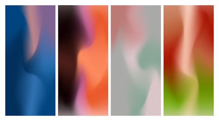 Vector wavy gradient mesh background