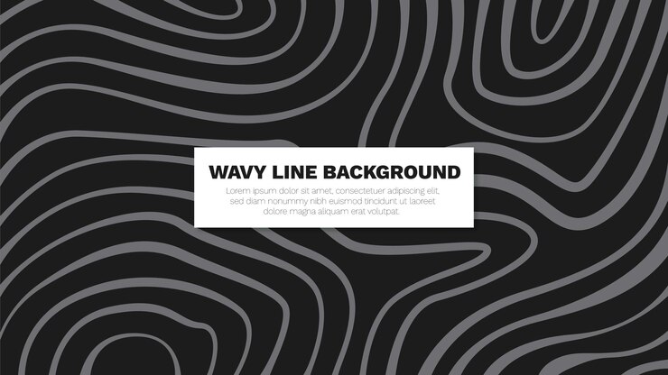 Vector wavy line background