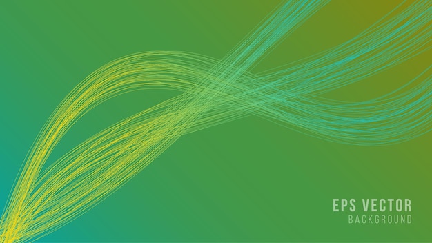 Wavy lines abstract background with gradient shiny effect