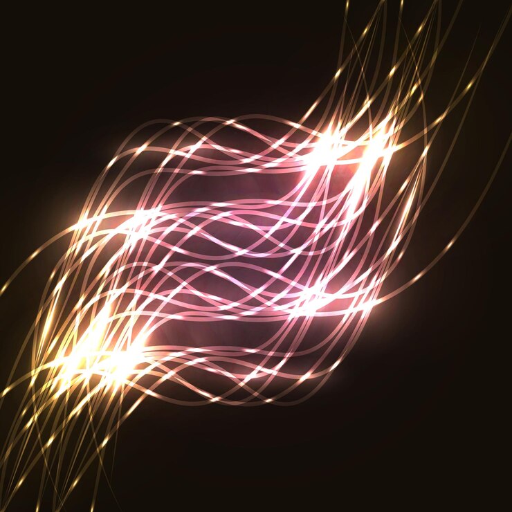Vector wavy lines background