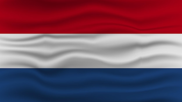 Vector wavy netherland flag template for your design vector illustration eps 10