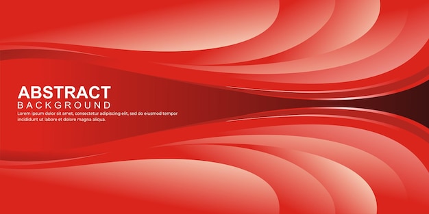 Vector wavy red abstract design vector for background