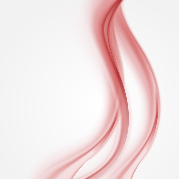 Vector wavy red