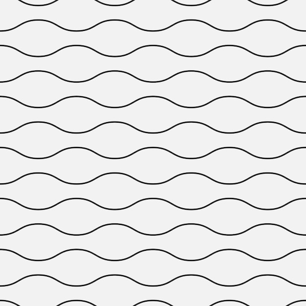 Wavy seamless pattern Simple repetitive background for your design