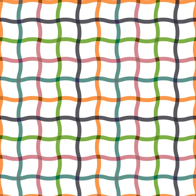 Wavy seamless striped pattern Colored net texture