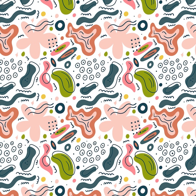 wavy shapes pattern