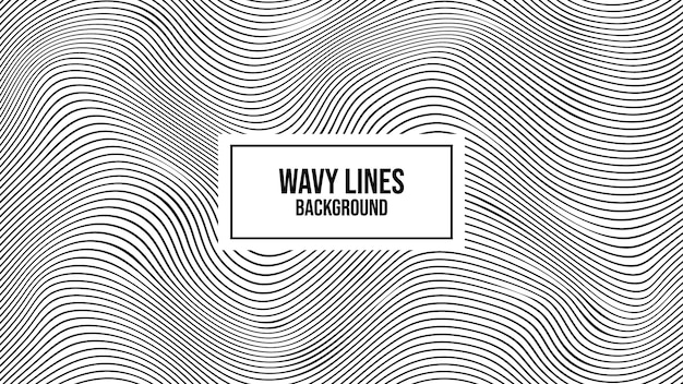 Wavy striped lines distorted background