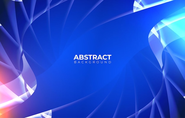 Vector wavy stylish modern abstract vector with with blue with white color background design template