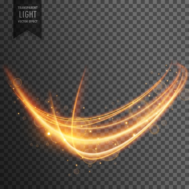 Vector wavy transparent light effect