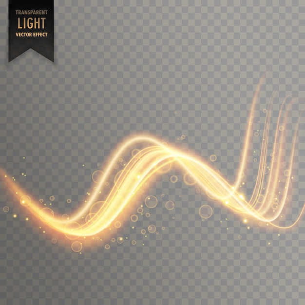 Wavy transparent light streak effect background