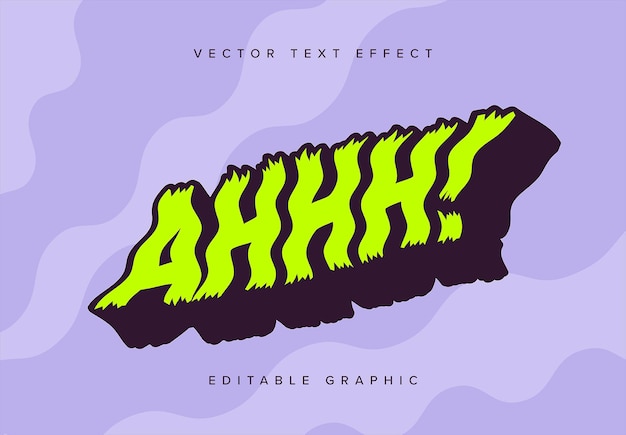 Wavy Vector Text Effect Mockup