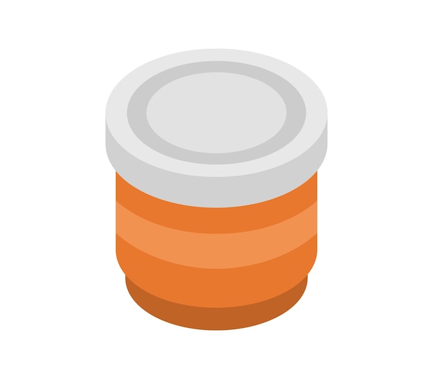 Wax jar isometric