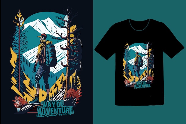 Way of mountain adventure t shirt