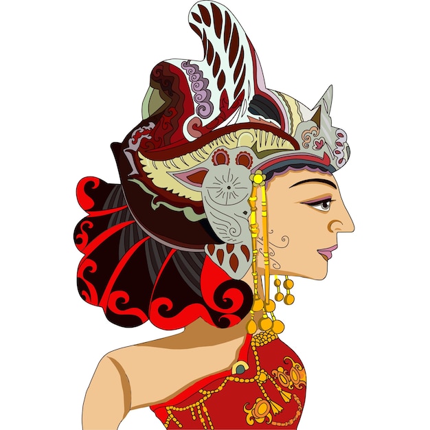 Premium Vector | Wayang golek
