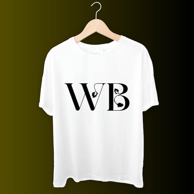 wb white tshirt design