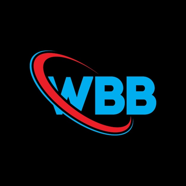 Vector wbb logo wbb letter wbb letter logo ontwerp initialen wbb logo gekoppeld aan cirkel en hoofdletters monogram logo wbb typografie voor technologie bedrijf en vastgoed merk