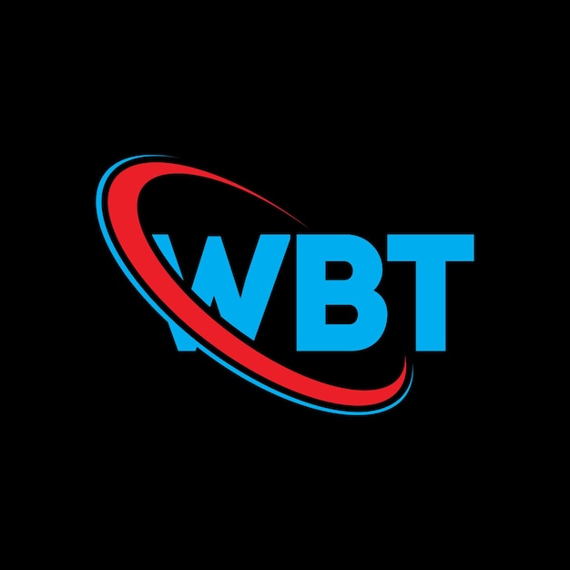 Vector wbt logo wbt letter wbt letter logo ontwerp initialen wbt logo gekoppeld aan cirkel en hoofdletters monogram logo wbt typografie voor technologiebedrijf en vastgoedmerk