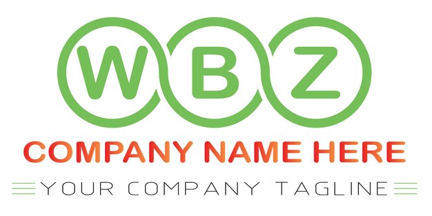 Wbz letter logo design