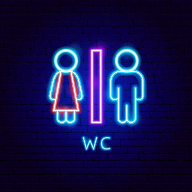 WC Neon Label