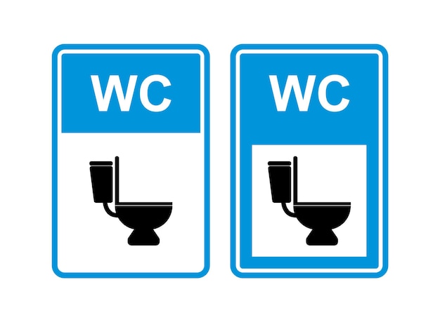WC Sign Vector