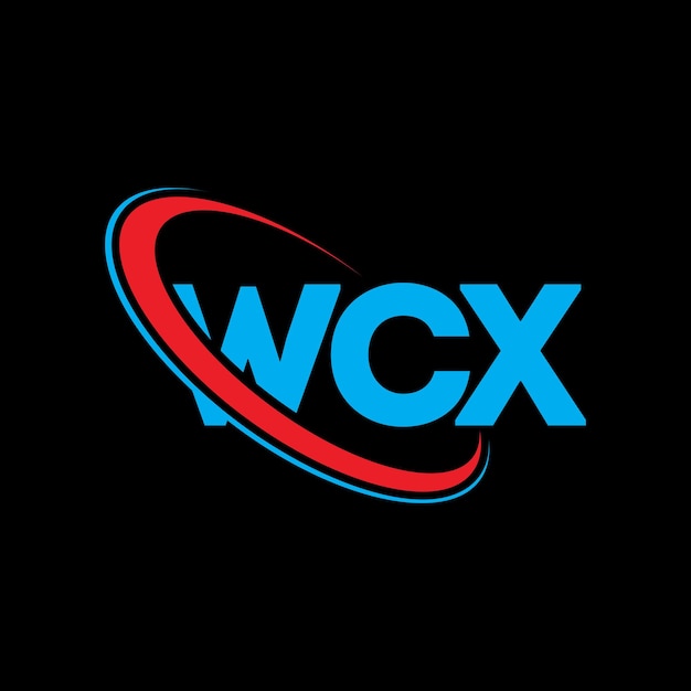 Vector wcx logo wcx letter wcx letter logo design initials wcx logo linked with circle and uppercase monogram logo wcx typography for technology business and real estate brand