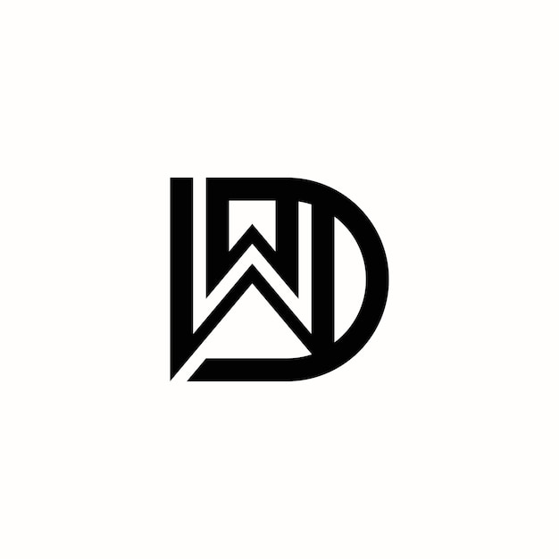 WD DW-monogramlogo sjabloon