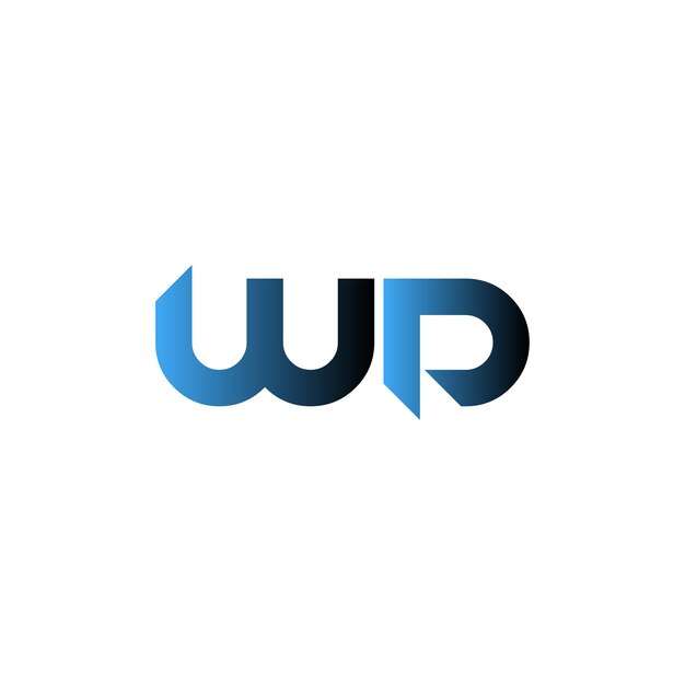 Vector wd letter logo