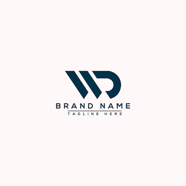 WD Logo ontwerp sjabloon Vector grafische branding Element