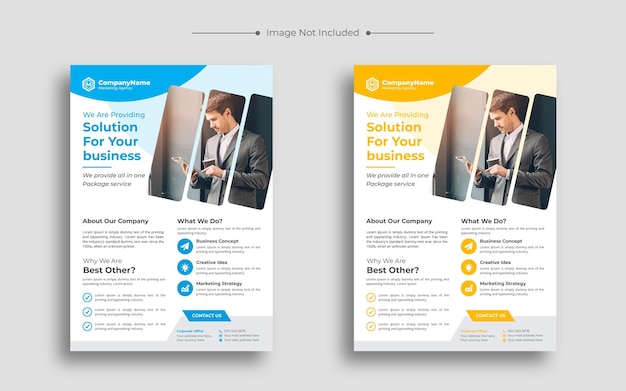 We are creative agency and corporate business flyer template