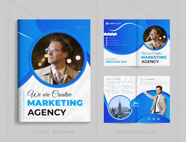 We are creative marketing agency corporate business company profile brochure design template