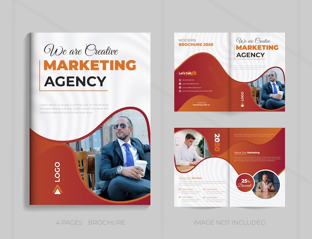 We are creative marketing agency corporate business company profile brochure design template