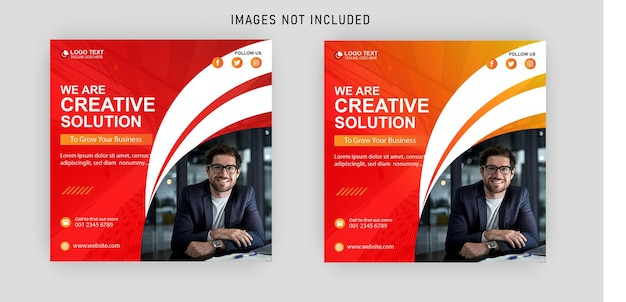 We are creative solution and corporate business instagram social media post banner design