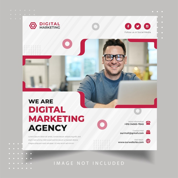 We are digital marketing agency Social Media Instagram Post