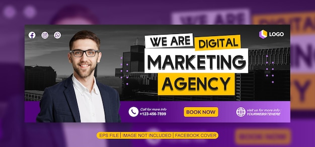 we are digital marketing agency social media post template