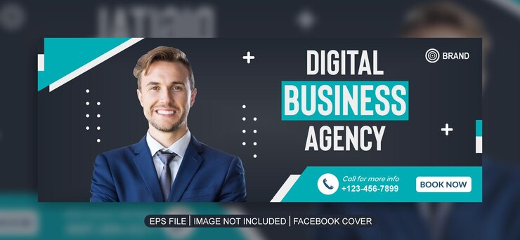 Vector we are digital marketing agency social media post template