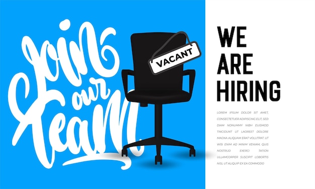 We are hiring announcement template design