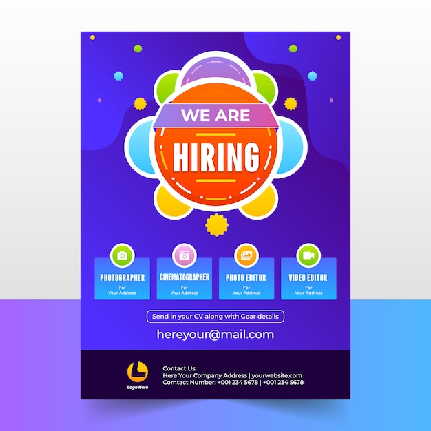 We Are Hiring banner Design template